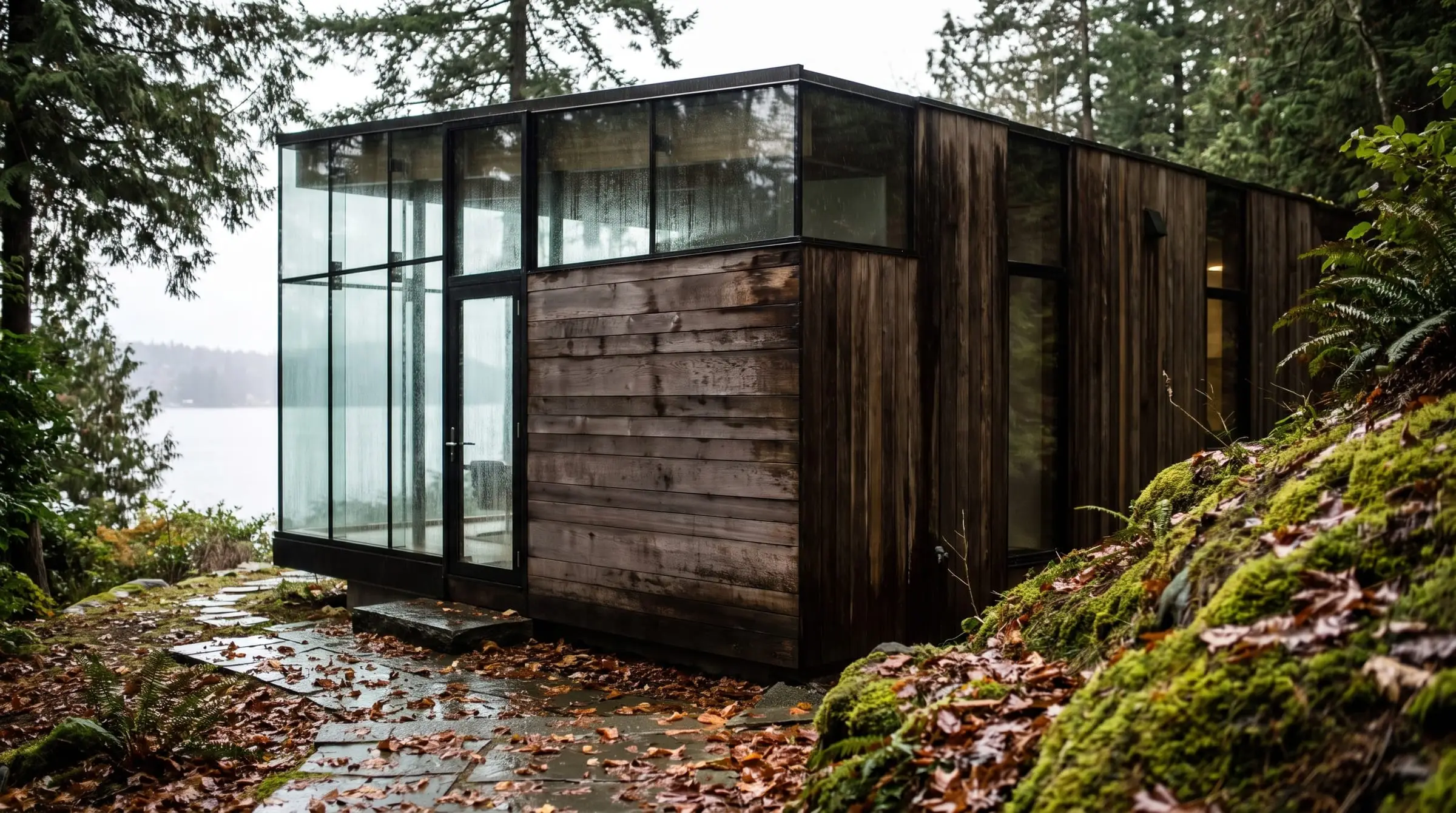 A contemporary West Vancouver house of glass and cedar