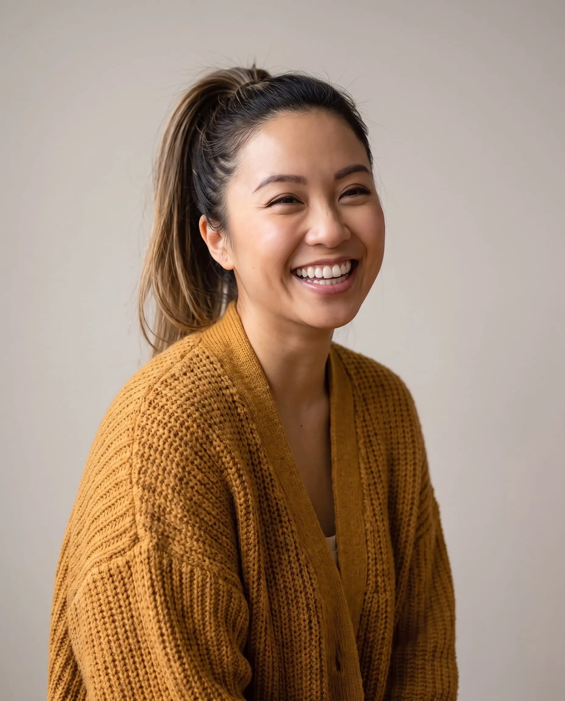 Jess Tran, mortgage associate in Halifax, laughing