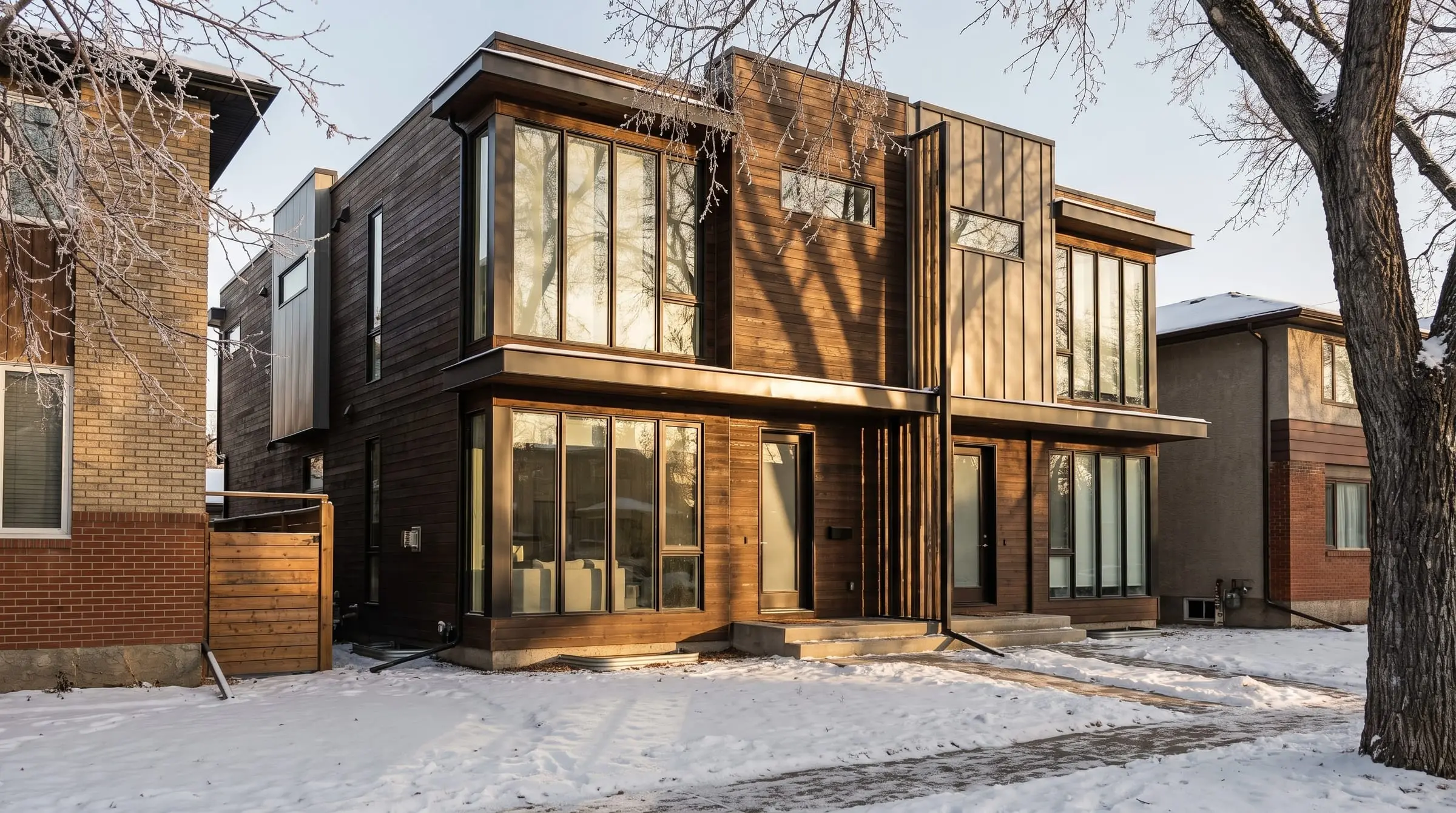 A modern infill townhouse in Marda Loop