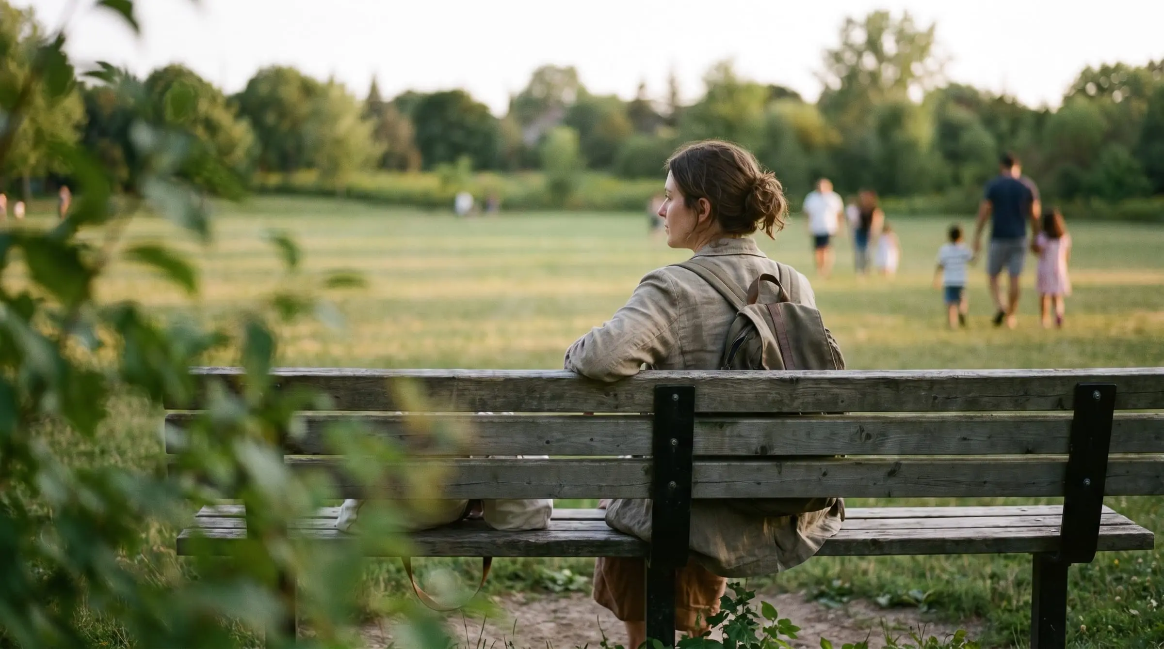 A green park in Brampton on a summer evening